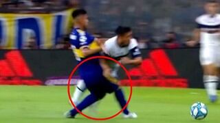 Zambrano se salvó de la tarjeta amarilla tras esta dura falta en el Boca Juniors vs. Gimnasia y Esgrima La Plata por la Superliga [VIDEO]