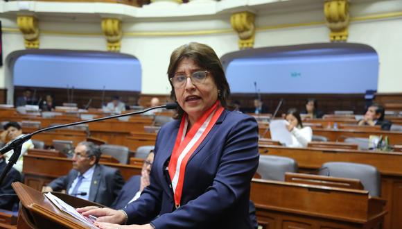 Delia Espinoza, fiscal suprema que investiga a Patricia Benavides. (Foto: Congreso)