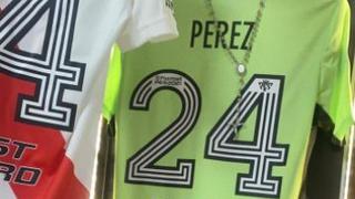 Enzo Pérez y la camiseta de arquero con la que atajará en el River Plate vs. Santa Fe 