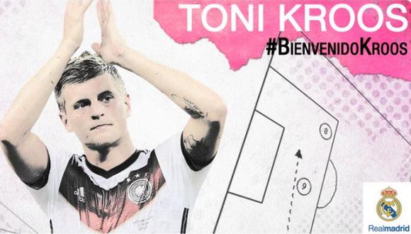 Real Madrid oficializó el fichaje del alemán Toni Kroos
