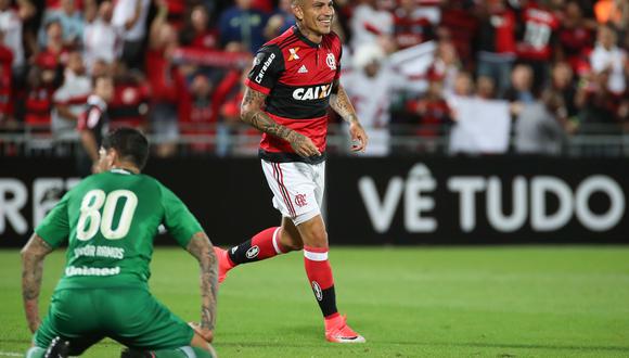 Paolo Guerrero anotó un doblete ante Chapecoense. (Foto: Flamengo)