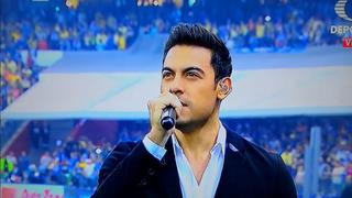 América vs. Cruz Azul: Carlos Rivera hizo retumbar el Estadio Azteca al entonar el himno de México | VIDEO