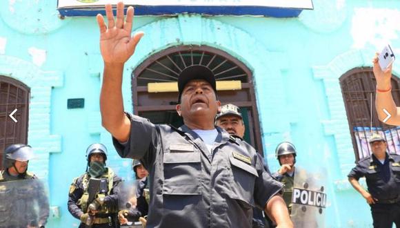 Fiscalía de Solicitan prisión preventiva para PNP que protestó contra ministro del Interior. (Foto: Johnny Aurazo)