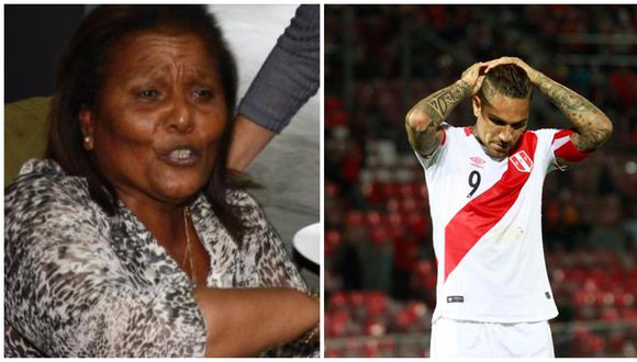 Petronila Gonzales, progenitora de Paolo Guerrero, salió enfadada del hotel de concentración de Perú a puertas del duelo ante Nueva Zelanda. Señaló que la FPF no le brindó apoyo alguno a su hijo. (Foto: USI / AFP)