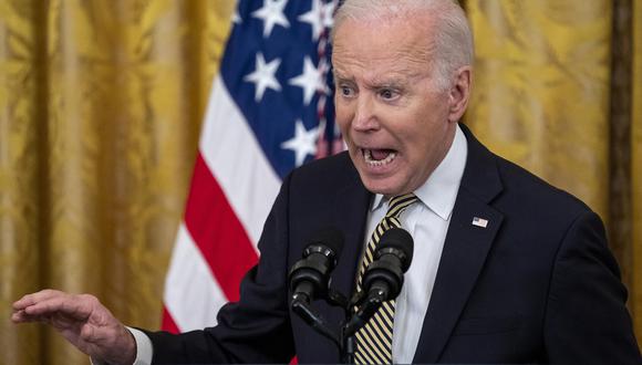 El presidente de Estados Unidos, Joe Biden, anunciará el jueves nuevas sanciones contra Rusia por la guerra de Ucrania. (EFE/EPA/SHAWN THEW).