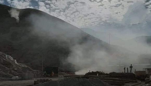 Preocupación en Arequipa por incendio dentro del socavón de una mina. Autoridades trabajan para rescatar a heridos | Foto: Difusión