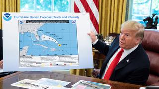 Trump, Alabama y una línea equivocada en el mapa del huracán Dorian