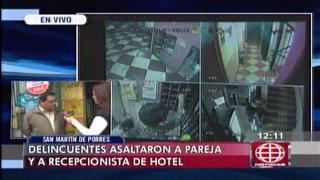 San Martín de Porres: asaltan a pareja en puerta de hotel