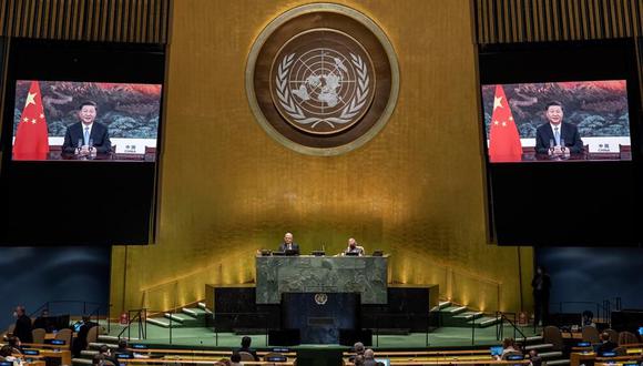 Xi Jinping rechaza en la ONU los intentos de “politización” y “estigmatización” con la pandemia de coronavirus. (Foto: EFE/EPA/Eskinder Debebe / UN Photo ).