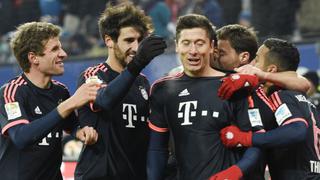 Bayern Múnich derrotó 2-1 a Hamburgo con doblete de Lewandowski