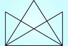 Si indicas la cantidad exacta de triángulos, eres muy inteligente