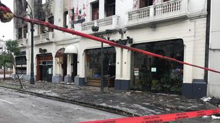 Edificio Giacoletti: negocios aledaños permanecen cerrados tras incendio | FOTOS
