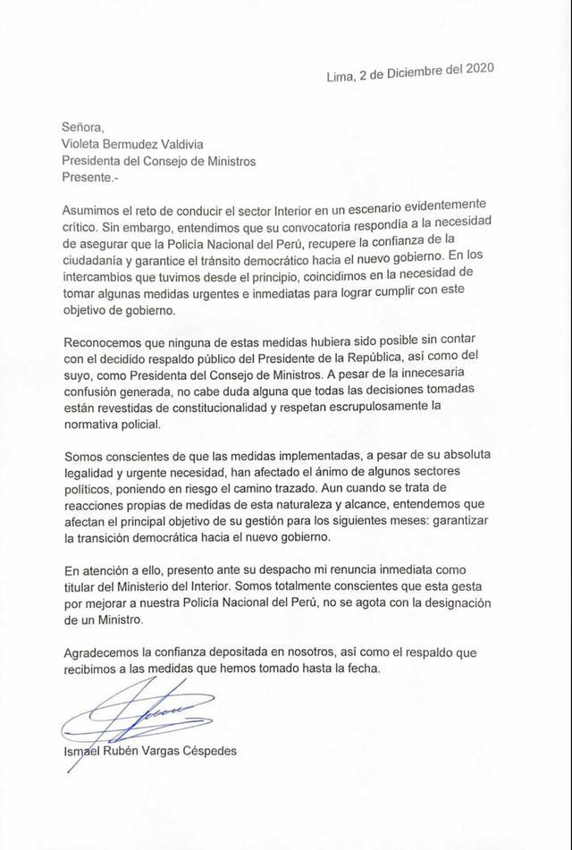 Vocero de Acción Popular sobre renuncia de Rubén Vargas 