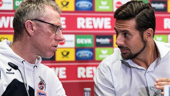 La directiva del Colonia FC llegó a un acuerdo para cesar al Peter Stöger. El conjunto donde milita Claudio Pizarro no suma victorias en la Bundesliga. Apenas lleva tres unidades en 14 fechas. (Foto: @fckoeln)