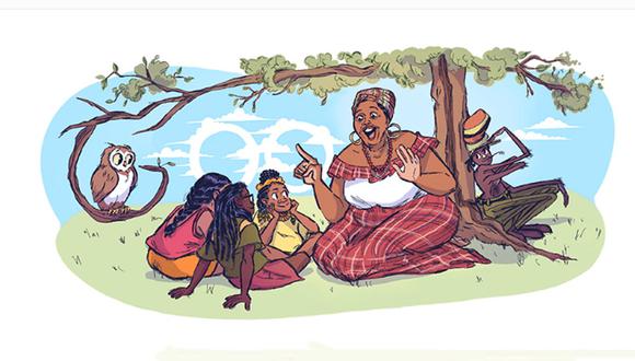 Doodle de Louise “Miss Lou” Bennett-Coverley, poeta y activista jamaiquina. (Foto: Google)