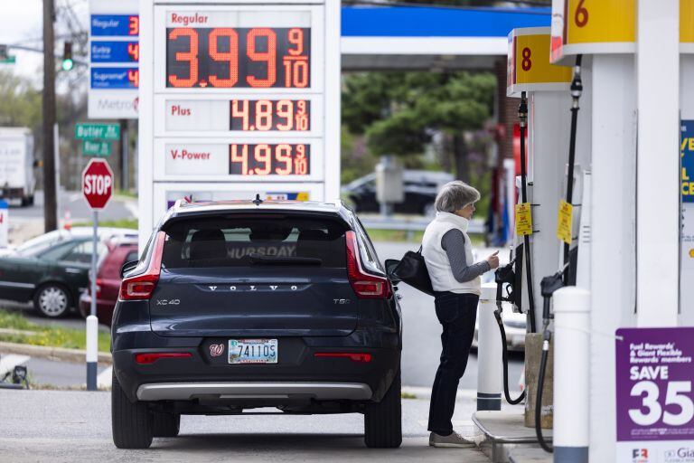 Gas station in Maryland.  (EPA).