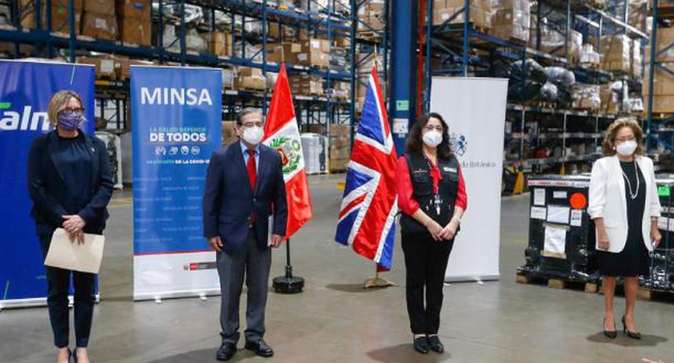 Reino Unido dona ventiladores mecánicos a Perú. (Foto: Minsa/twitter)