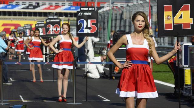 FOTOS: Las bellas mujeres del GP de Rusia - 1
