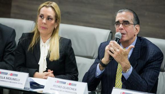 Fiorella Molinelli y Pedro Olaechea expresaron sus posiciones sobre la pena de muerte. (Foto: Midis)