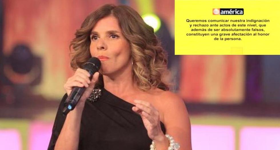 Johanna San Miguel recibió el respaldo de América Televisión por el caso de audio sexual. (Foto: Difusión)