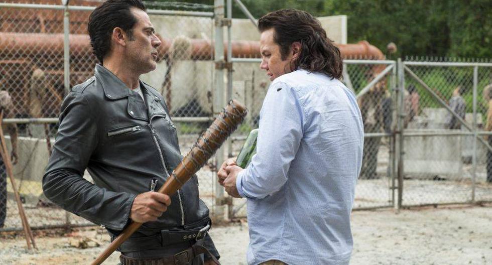 Jeffrey Dean Morgan es Negan y Josh McDermitt es Eugene en 'The Walking Dead' (Foto: AMC)