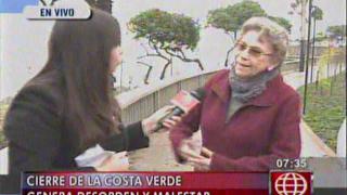 Costa Verde: Alcaldesa de San Isidro protesta por obras