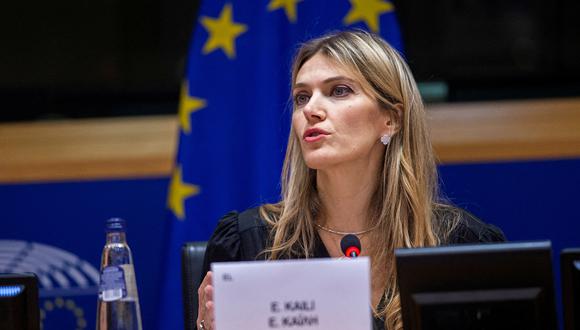 Eva Kaili, una de las vicepresidentas del Parlamento Europeo, está involucrada en el caso de corrupción. (REUTERS)