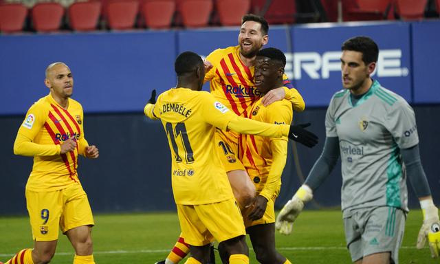 Barcelona vs. Osasuna: las imágenes del partido en el estadio El Sadar | Foto: REUTERS