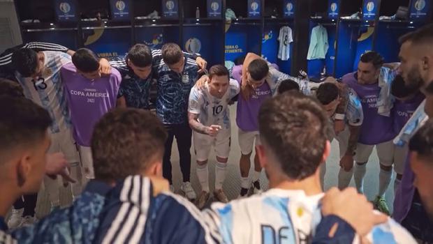 La emotiva arenga de Lionel Messi antes de la final contra Brasil por la Copa América 2021. Foto: Netflix
