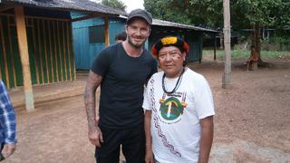 David Beckham conoció a Davi, el "Dalái Lama de la selva"