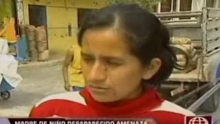 Madre de niño desaparecido fue denunciada por familia que perdió a su hijo