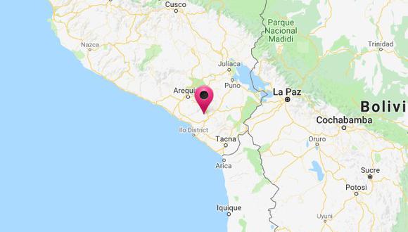 El sismo ocurrió a una profundidad de 34 km., reportó el IGP. (Captura: Hidrografía Perú)