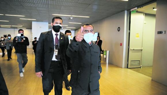 El titular de Trabajo, Iber Maraví, participó ayer en la reunión del GORE-Ejecutivo junto al presidente Pedro Castillo y el primer ministro Guido Bellido. (Foto: Hugo Pérez)