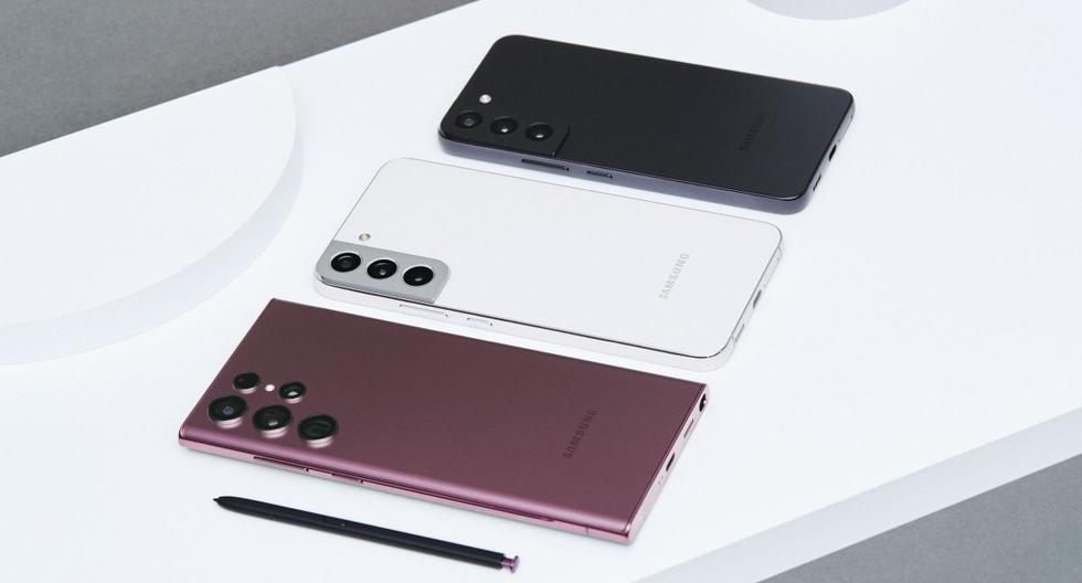 Samsung presentó oficialmente su nueva familia de teléfonos inteligentes de alta gama: Galaxy S22 Ultra, Galaxy S22+ y Galaxy S22. (Foto: Samsung)