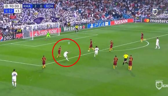 Real Madrid vs. Roma: el golazo de Mariano para el 3-0 que emocionó al Bernabéu. (Foto: captura)