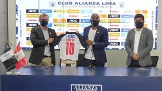 Jefferson Farfán fue presentado oficialmente como nuevo jugador de Alianza Lima