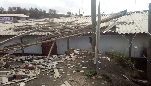 Fuertes vientos afectan casas, escuelas y centros de salud en sierra de Piura