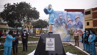 La Victoria: develan monumento en parque Obrero en honor a enfermeros fallecidos por COVID-19 | FOTOS