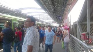 Metro de Lima interrumpió servicio en un tramo por accidente