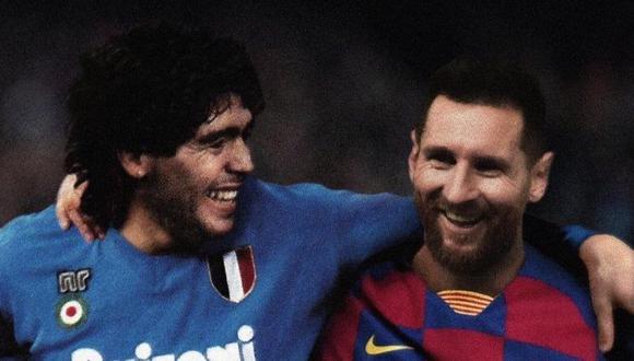 La comparación entre Diego Maradona y Lionel Messi se robó toda la atención en la previa del Barcelona vs. Napoli, por Champions League. (Foto: captura)