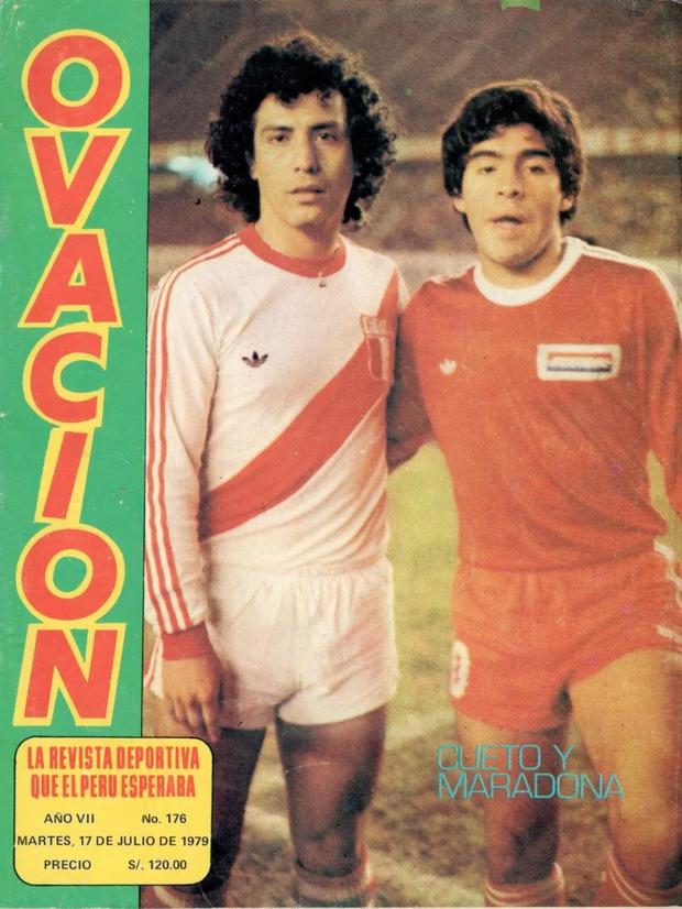 Edition 176 of the magazine Ovación.  Cueto and Maradona.  In Mercado Libre it can be found at 11 soles.