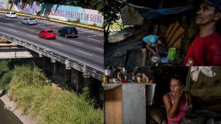 El drama de los que viven en los puentes de Venezuela [FOTOS]