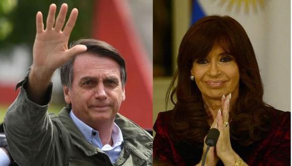 Jair Bolsonaro ha advertido contra el regreso al poder de Cristina Fernández de Kirchner. (Foto: GETTY IMAGES, vía BBC Mundo).