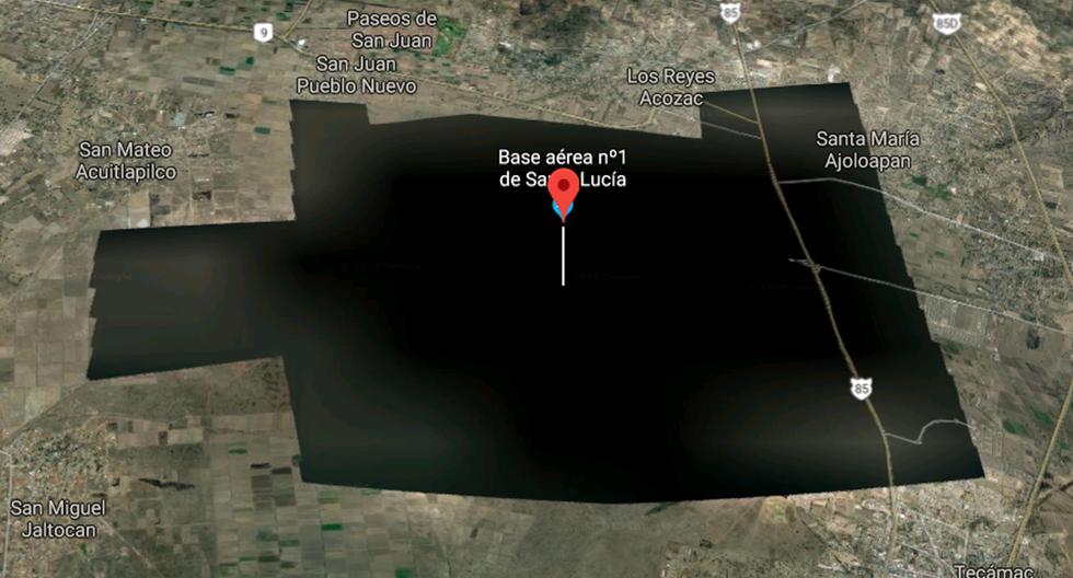 ¿Por qué desaparecieron la base aérea Santa Lucía en México de Google Maps? Esta es la razón. (Foto: Google)