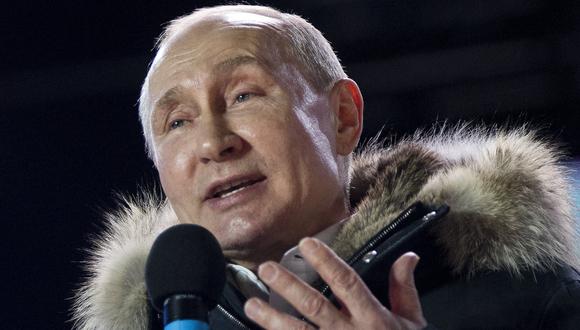Elecciones en Rusia: Vladimir Putin logra una victoria aplastante con el 76,7% de votos. (AP).
