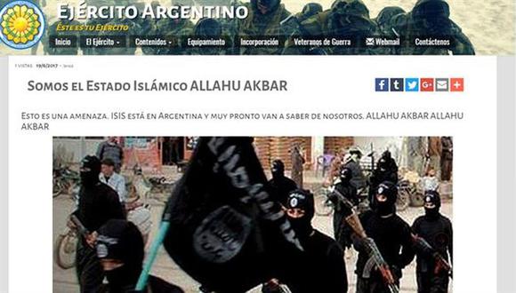 Argentina: Página del gobierno es hackeada por el "Estado Islámico". (Foto: Twitter)