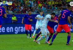 Argentina vs. Colombia: Lerma recibió tarjeta amarilla tras agredir con terrible manotazo a Messi | VIDEO