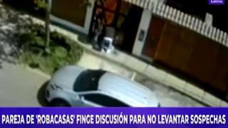 La Molina: pareja de ladrones finge discusión en la calle para ingresar a una casa y robar todo lo que pudo | VIDEO 