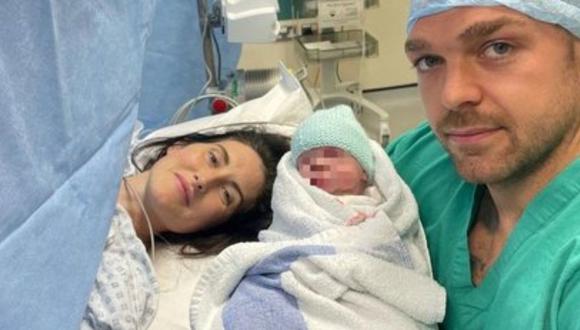 Cuando ya la trasladaron al hospital para dar luz a su bebé en el 2021, Louis Walker descubrió que tenía un cáncer terminal en sus ovarios. (Foto: Facebook)
