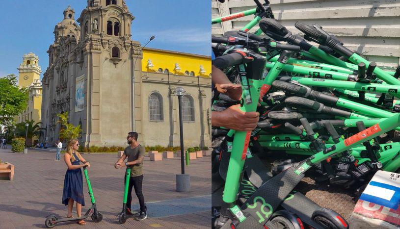 Municipio aseguró que los scooters eléctricos decomisados obstaculizaban el libre tránsito de los peatones. (Grin Perú / Miraflores)
